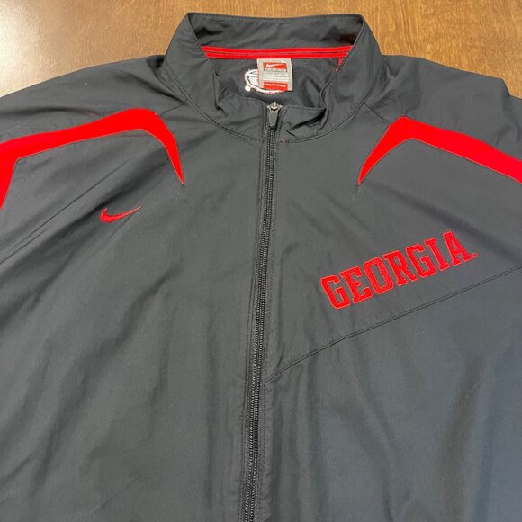 Vintage Nike Fit Storm Georgia Bulldogs Windbreaker Jacket Men's Size Large UGA - Picture 12 of 13